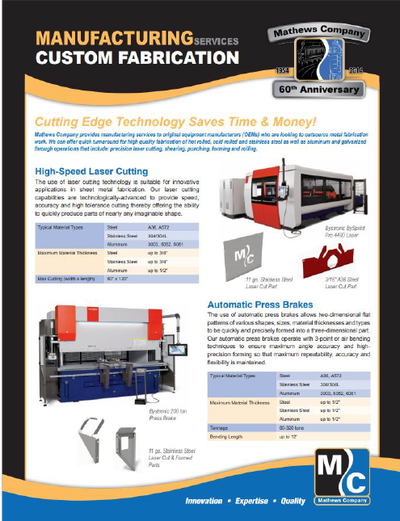 Download the Manufacturing Series Brochure